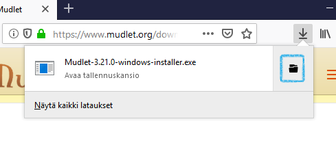Go to download folder