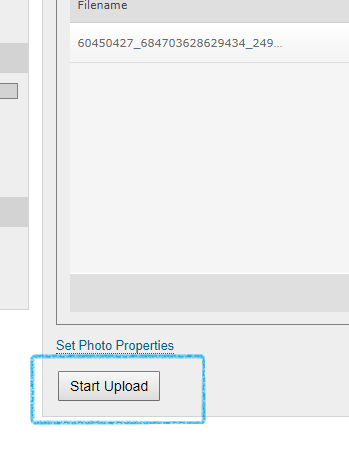 Click on upload photos.