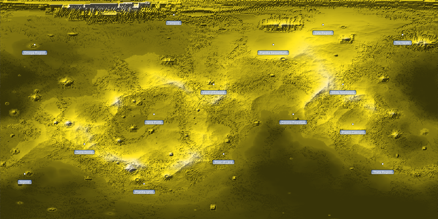 Surface map of Infernus.